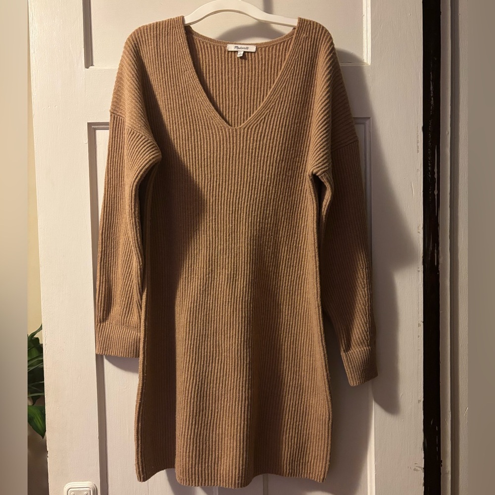 Madewell Relaxed V-Neck Sweater Dress